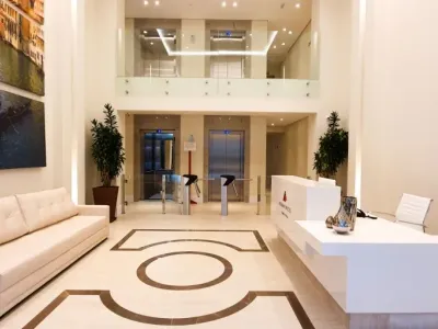 Recepção de entrada do prédio